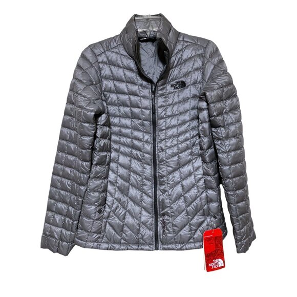 The North Face Womens Thermoball Trekker Jacket M Packable Quilted Gray Suffolk - Picture 1 of 16